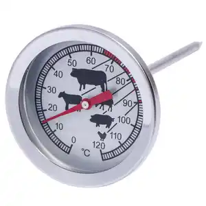 Grill- und Bratenthermometer Ø 5 cm aus Edelstahl