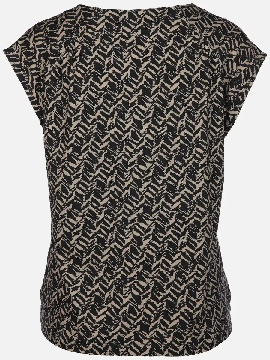 Bild 2 von Damen Shirt mit Alloverprint Beige