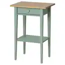 Bild 1 von HEMNES Ablagetisch, graugrün/hellbraun lasiert, 46x35 cm
