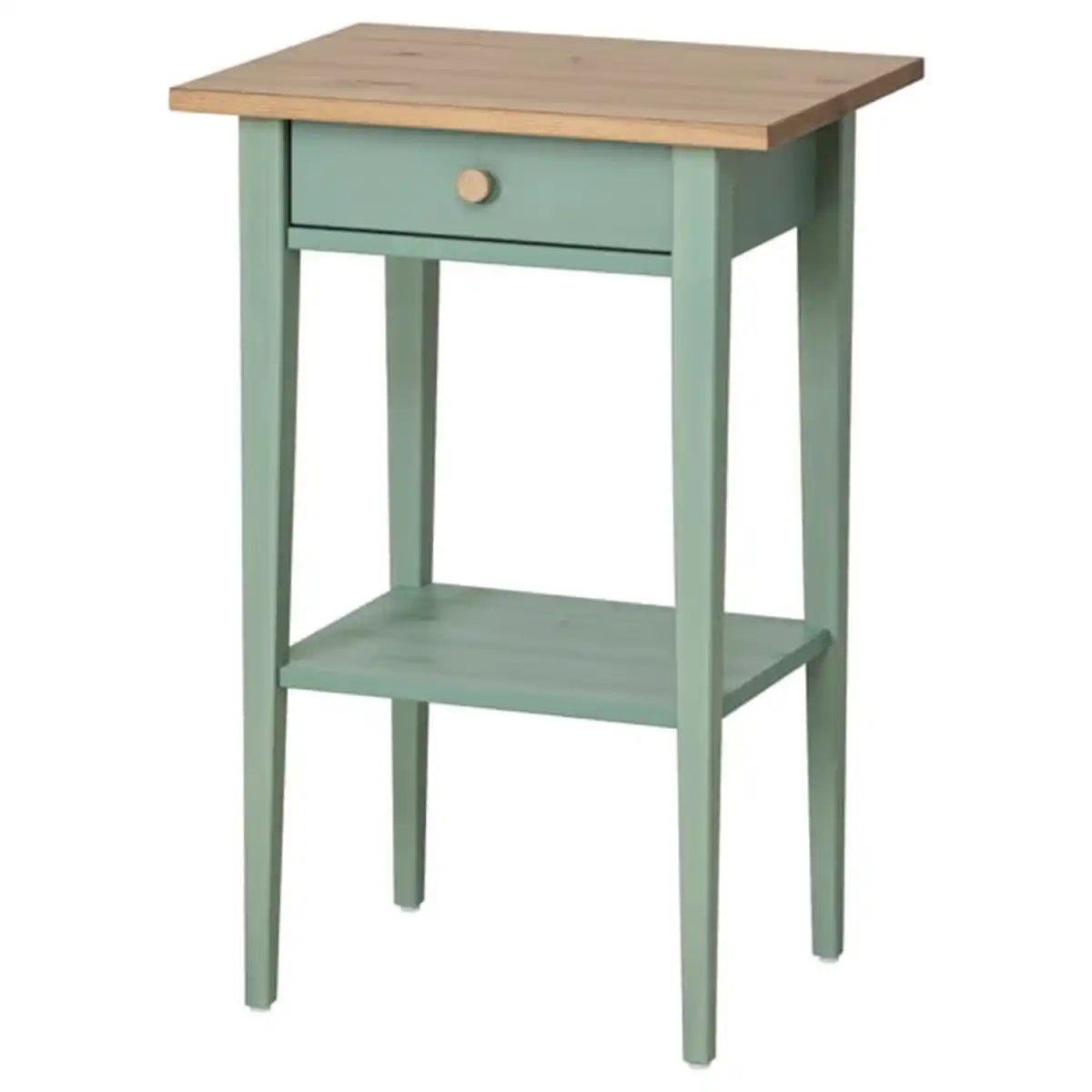 Bild 1 von HEMNES Ablagetisch, graugrün/hellbraun lasiert, 46x35 cm