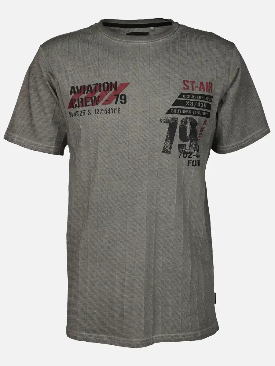 Bild 1 von Herren Shirt mit Print Grau