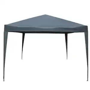 Faltpavillon 3x3m grau mit Metallgestell