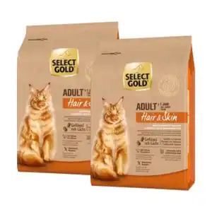 SELECT GOLD Hair+Skin Adult Lachs und Geflügel 2x2,5 kg