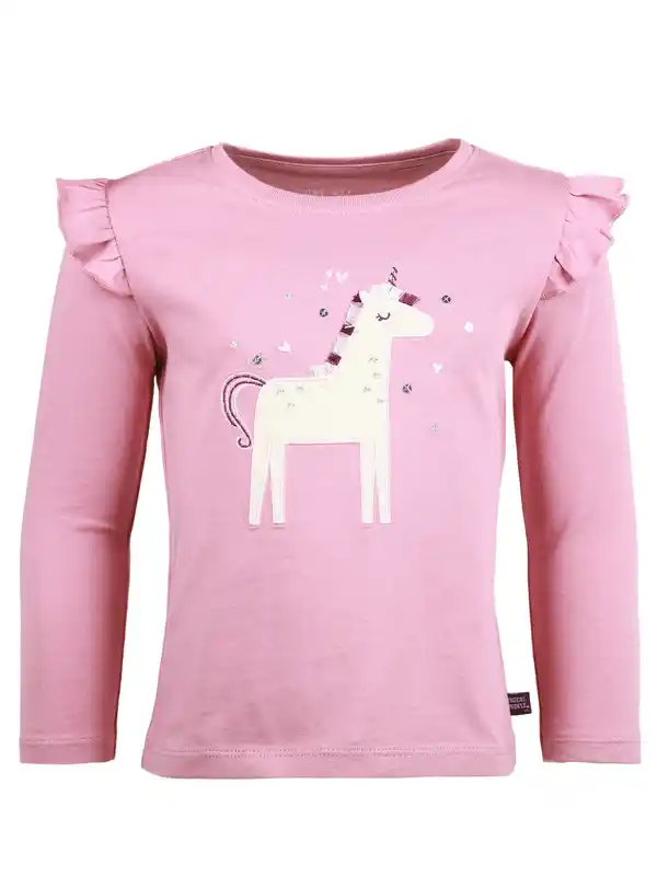 Bild 1 von Mädchen Langarmshirt mit Einhornmotiv Pink