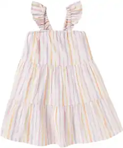 Kleid mit Glitzergarn, weiß