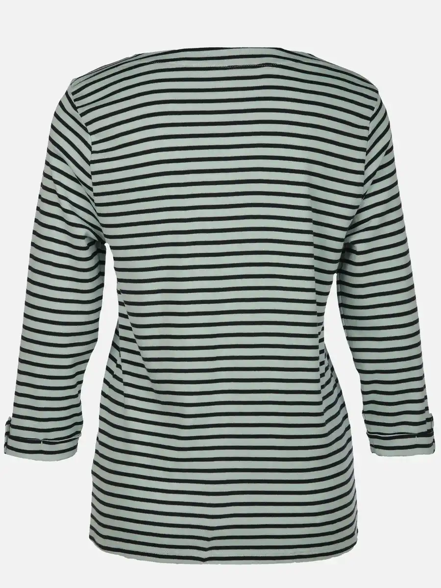 Bild 2 von Damen Streifenshirt mit 7/8 Ärmeln Blau