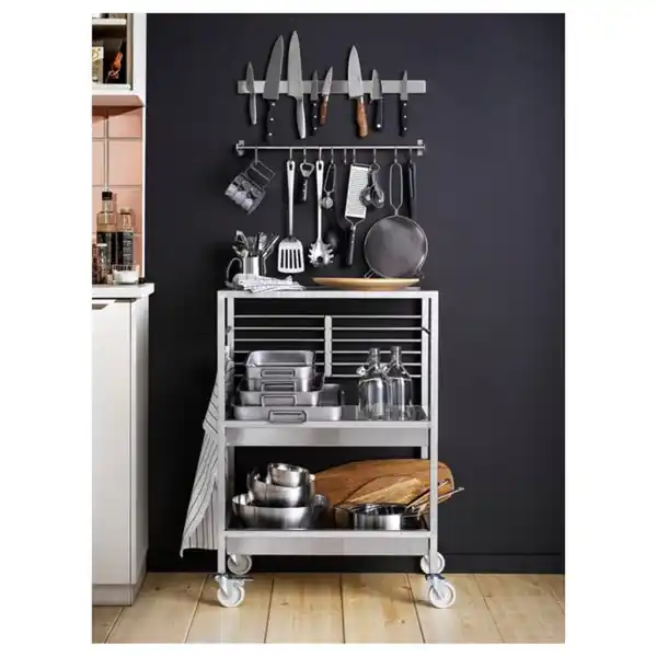 Bild 4 von KUNGSFORS Servierwagen, Edelstahl, 60x40 cm