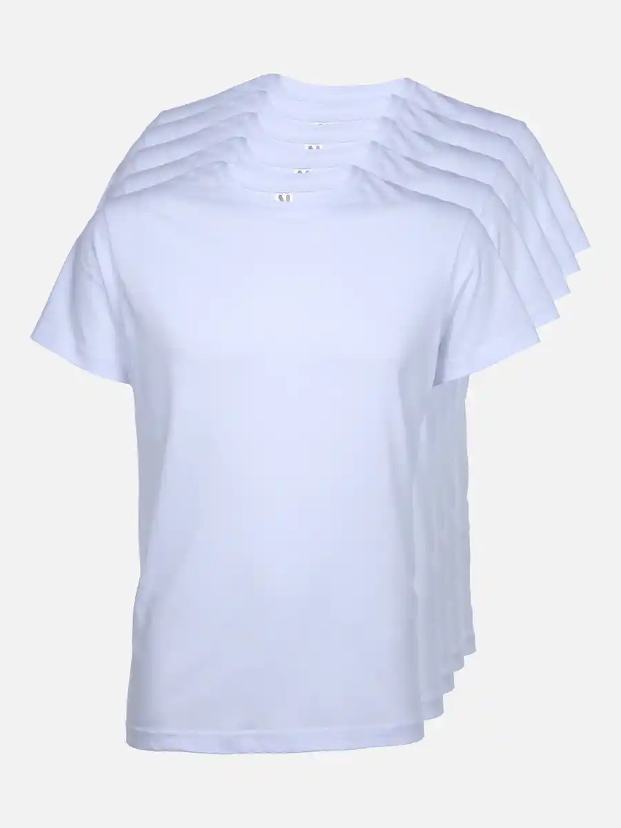 Bild 1 von Herren Shirt im 5er Pack Kurzarm Weiß