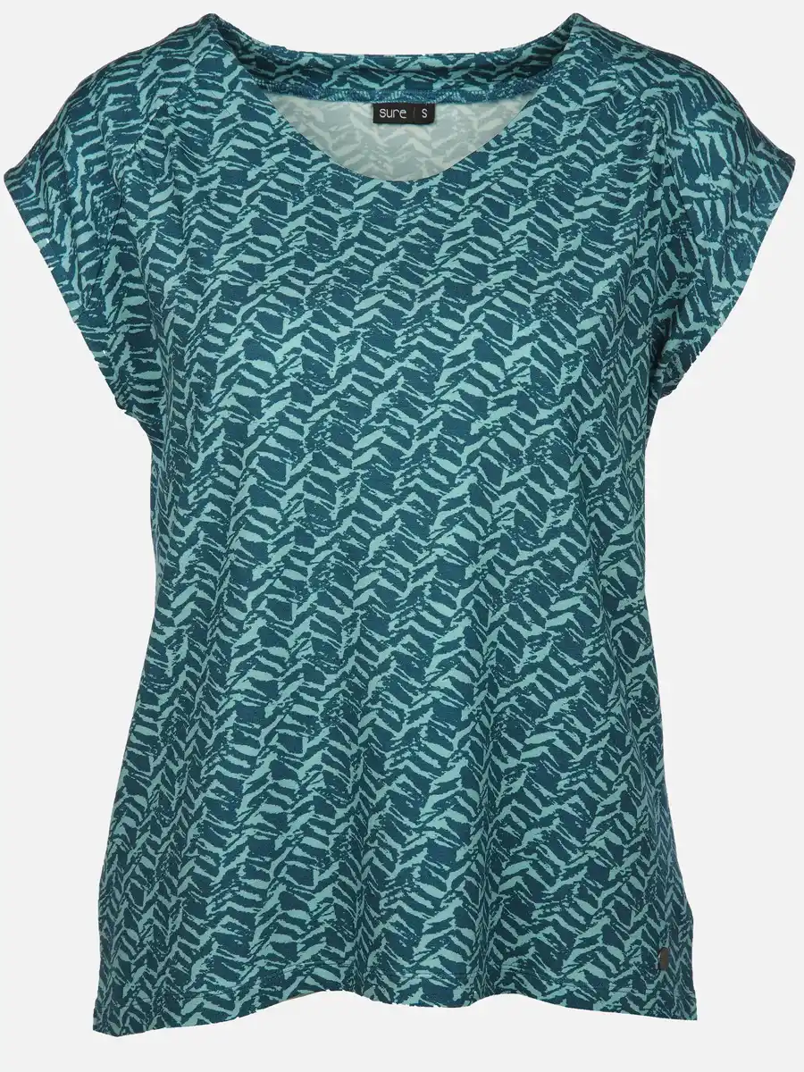 Bild 1 von Damen Shirt mit Alloverprint Blau