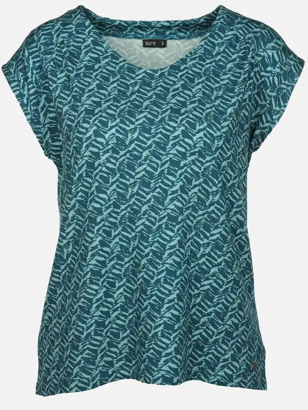 Bild 1 von Damen Shirt mit Alloverprint Blau