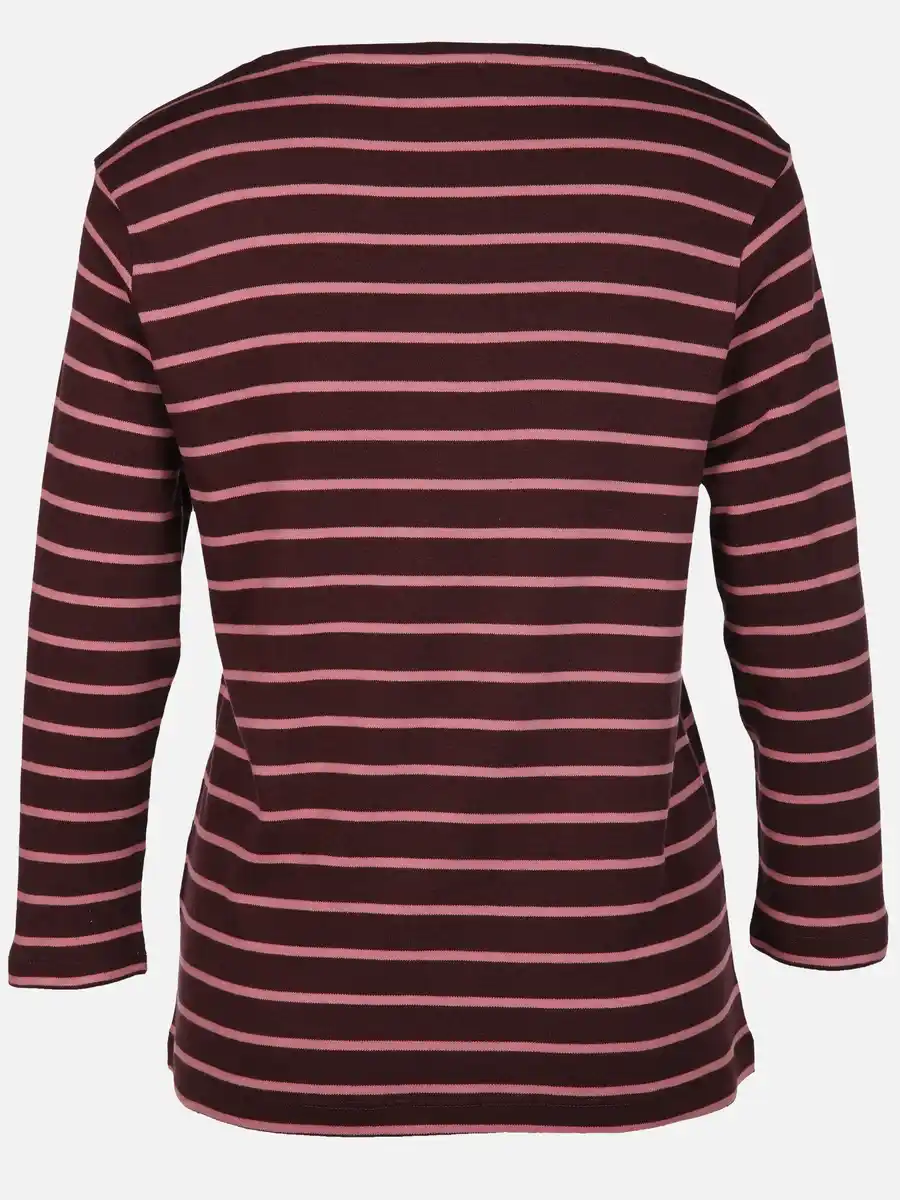 Bild 2 von Damen Streifenshirt mit 7/8 Arm Lila