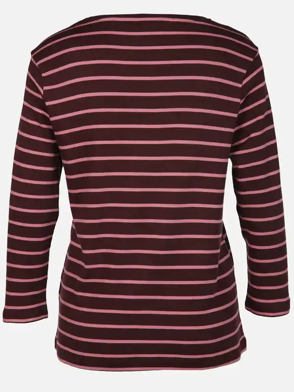 Bild 2 von Damen Streifenshirt mit 7/8 Arm Lila