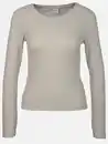 Bild 1 von Damen Langarmshirt in Ripp-Optik Beige