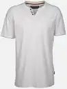 Bild 1 von Herren Henleyshirt in melierter Streifenoptik Weiß