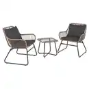 Bild 2 von Balkonmöbel-Set Willmar 3-teilig Polyrattan Beige