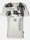 Bild 1 von Herren Henleyshirt mit Print Weiß