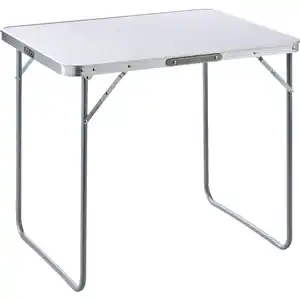 Campingtisch klappbar in weiß mit Gestell und MDF Platte