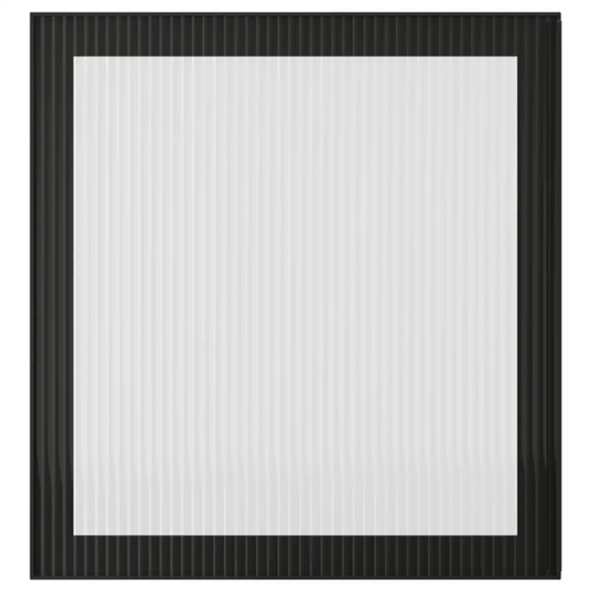 Bild 1 von FÄLLSVIK Vitrinentür, anthrazit/geriffeltes Glas, 60x64 cm