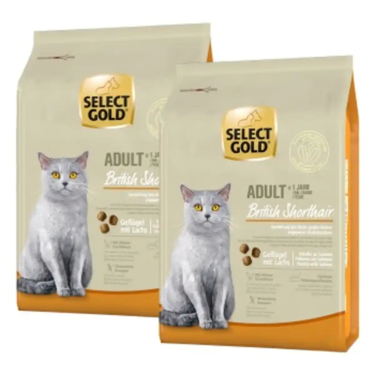 Bild 1 von SELECT GOLD British Shorthair Adult Geflügel und Lachs 2x2,5 kg