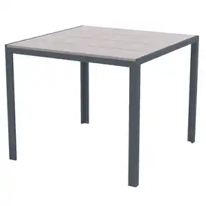 Gartentisch Nonwood 90 x 90 cm mit Aluminiumgestell