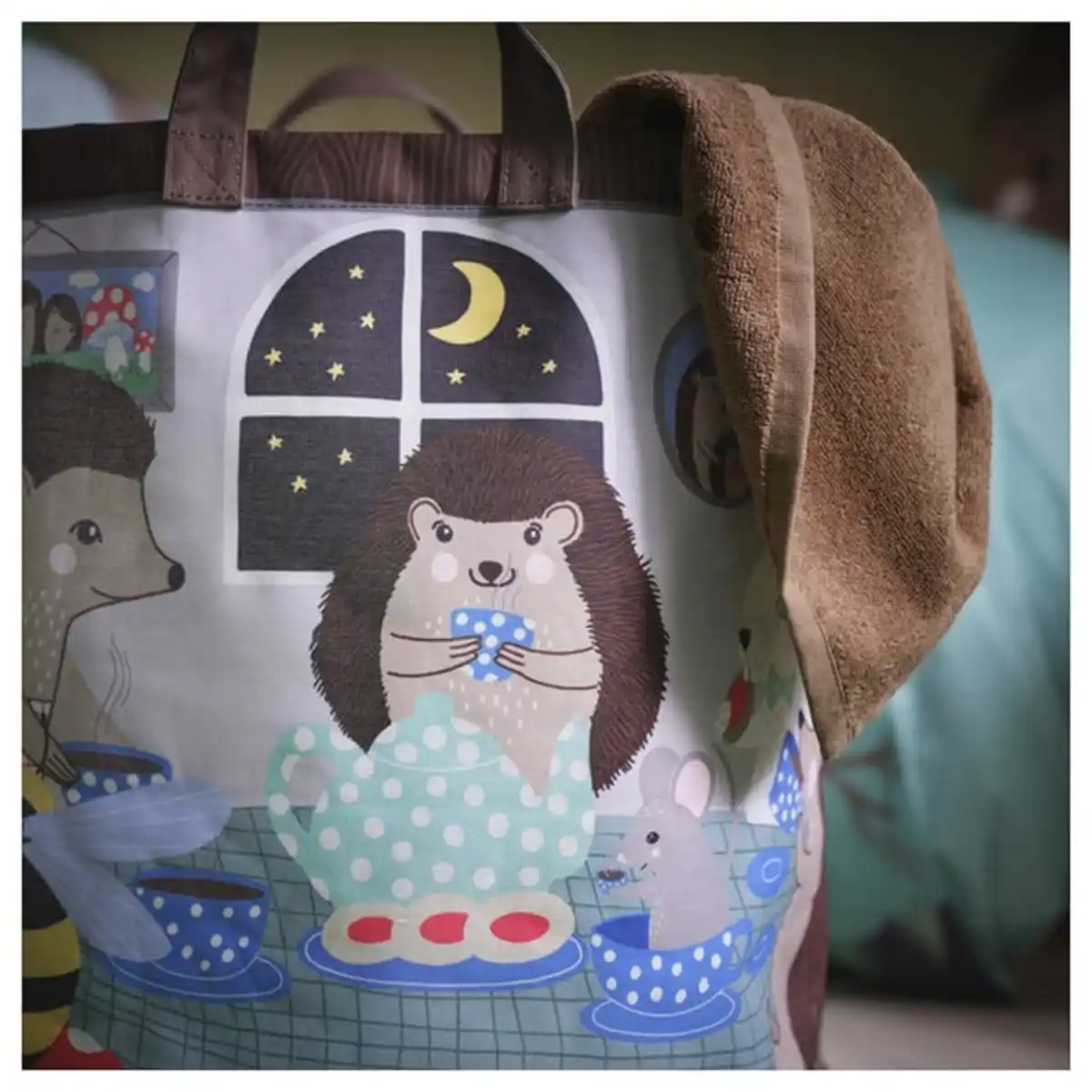 Bild 4 von SKOGSDUVA Beutel, Waldtiermuster/bunt