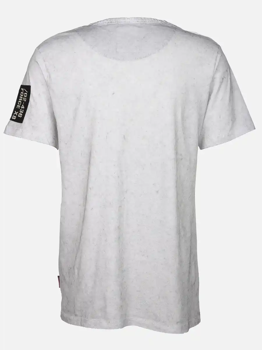 Bild 2 von Herren Henleyshirt im Used Look Weiß