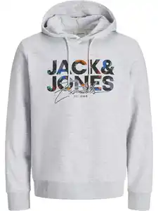 Jack&Jones JJGEPLAS SWEAT Hoodie Weiß
