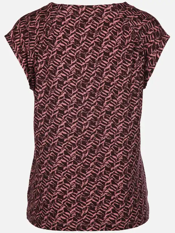 Bild 2 von Damen Shirt mit Alloverprint Lila