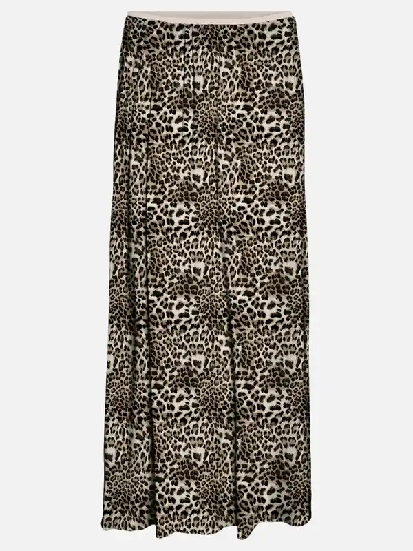 Bild 1 von Damen Midi-Rock mit Print Beige