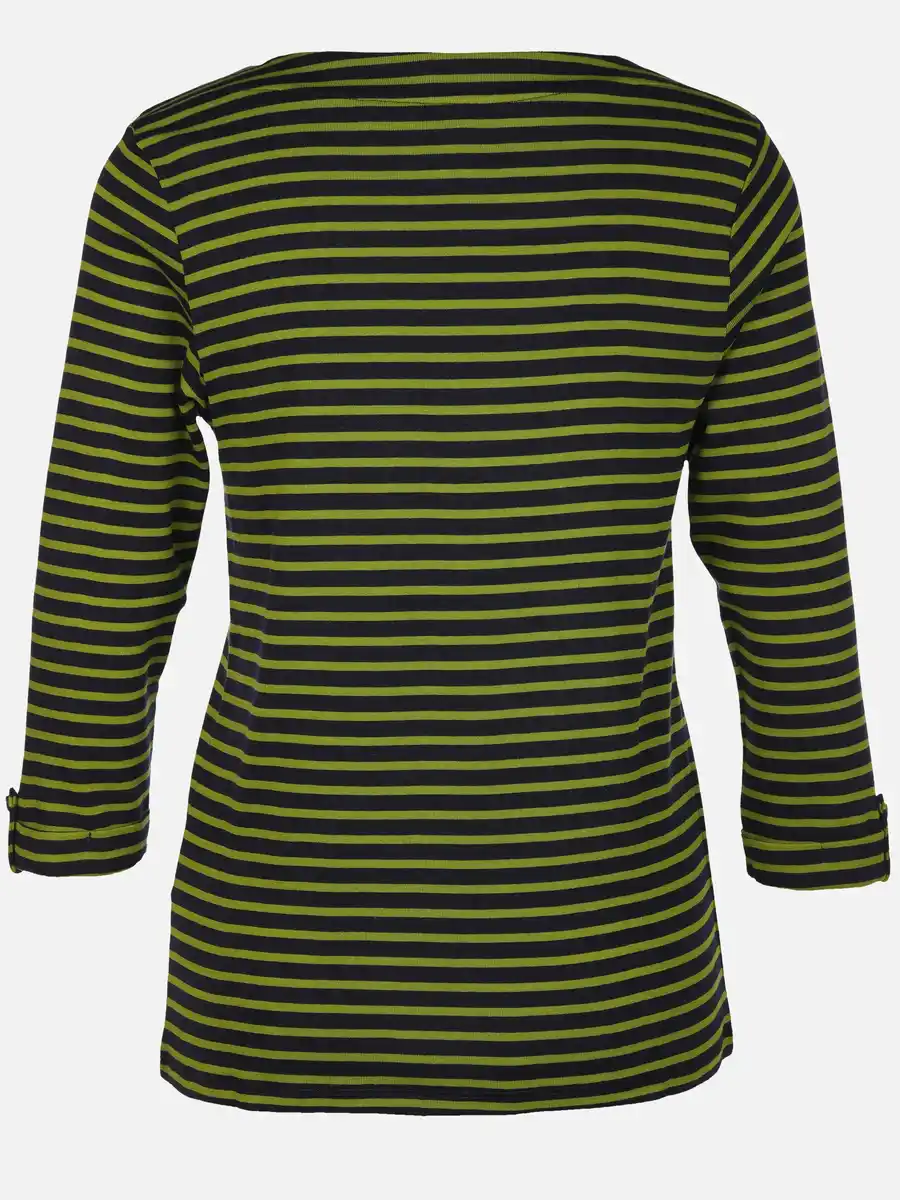 Bild 2 von Damen Streifenshirt mit 7/8 Ärmeln Grün