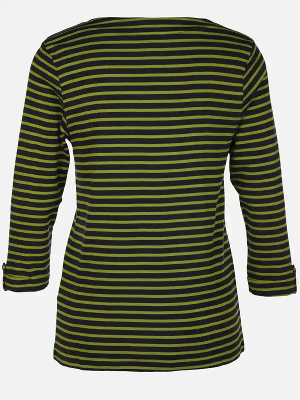 Bild 2 von Damen Streifenshirt mit 7/8 Ärmeln Grün