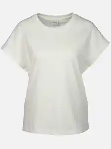 Damen Shirt mit abgeschrägten Ärmeln Weiß