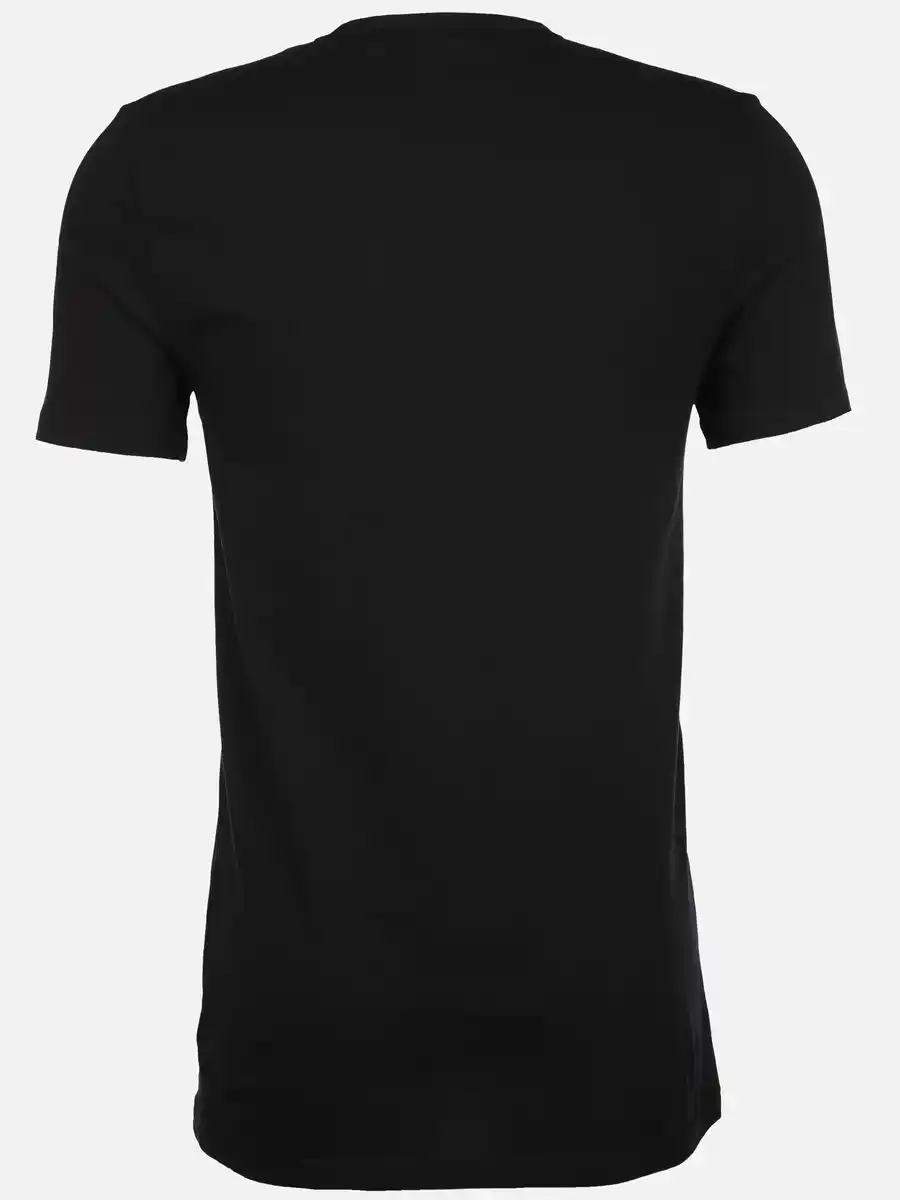 Bild 2 von Herren Unterhemden mit Ärmel im 2er Pack Schwarz