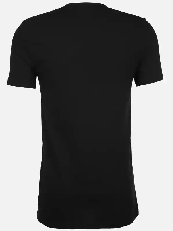 Bild 2 von Herren Unterhemden mit Ärmel im 2er Pack Schwarz