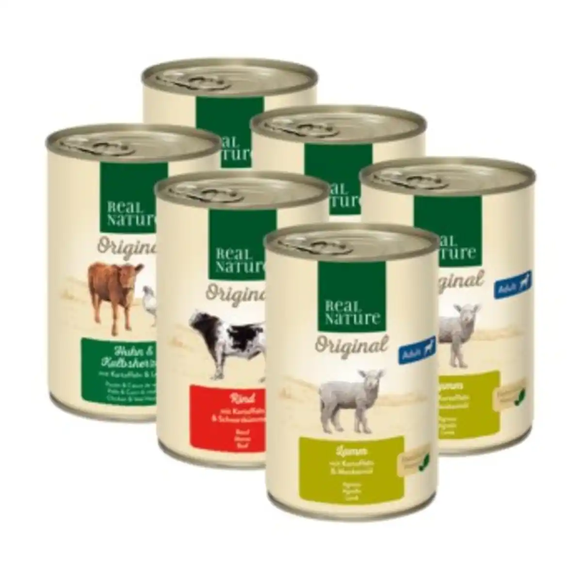 Bild 1 von REAL NATURE Original Adult 6x400 g Mixpaket 2