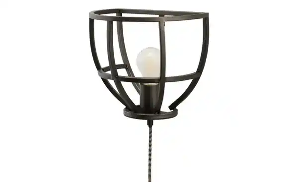 Bild 2 von Wandleuchte, 1-flammig, Metall schwarz
