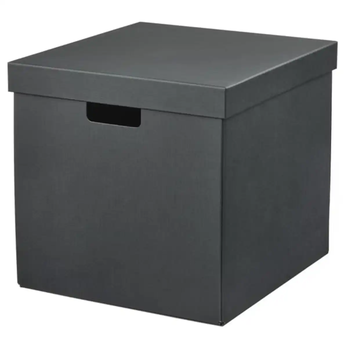 Bild 1 von FJÄDERHARV Kasten mit Deckel, anthrazit, 32x35x31 cm