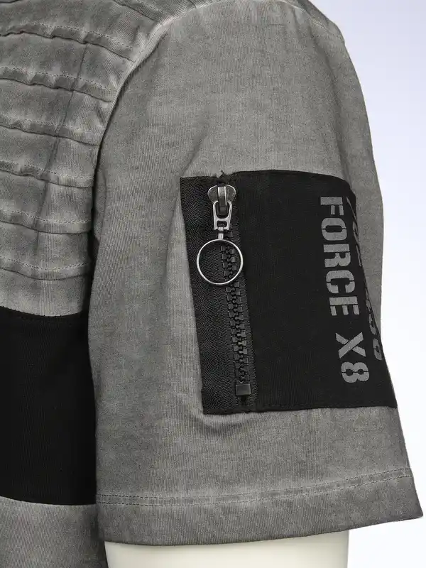 Bild 3 von Herren Henleyshirt im Used Look Grau