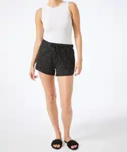 Gepunktete Shorts, schwarz gepunktet