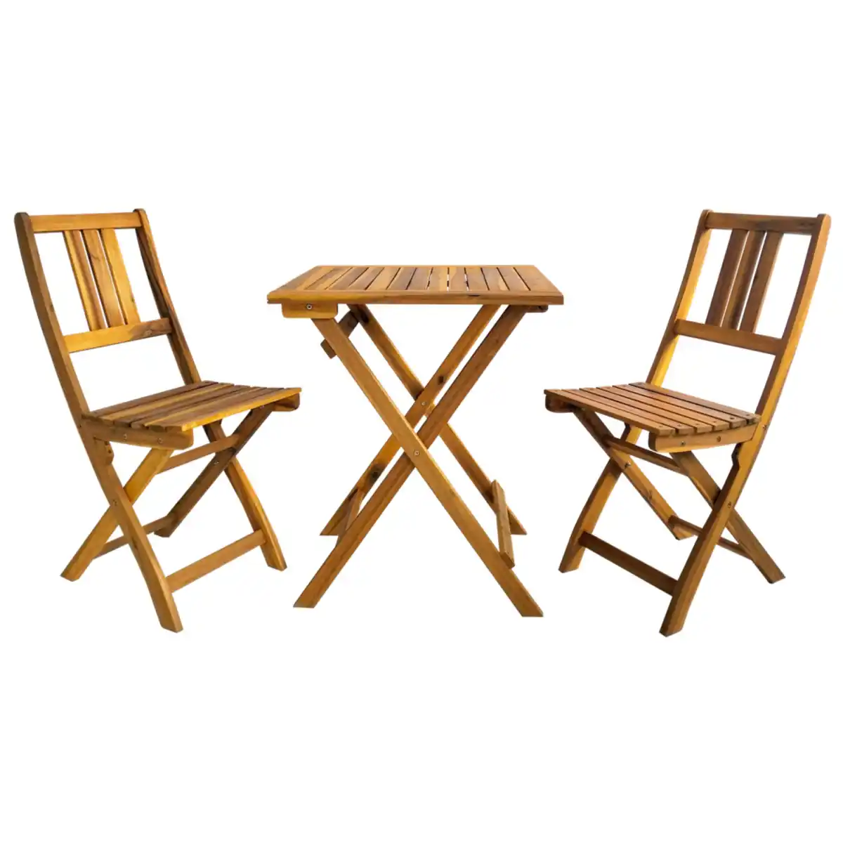 Bild 1 von Balkonset 3-teilig Akazienholz klappbar