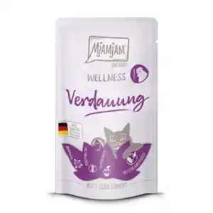 MjAMjAM Nassfutter Katze Adult, Wellness Verdauung 12x125 g Huhn