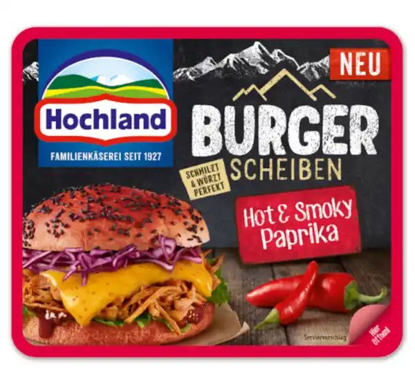 Bild 1 von HOCHLAND Burger- oder Sandwichscheiben*