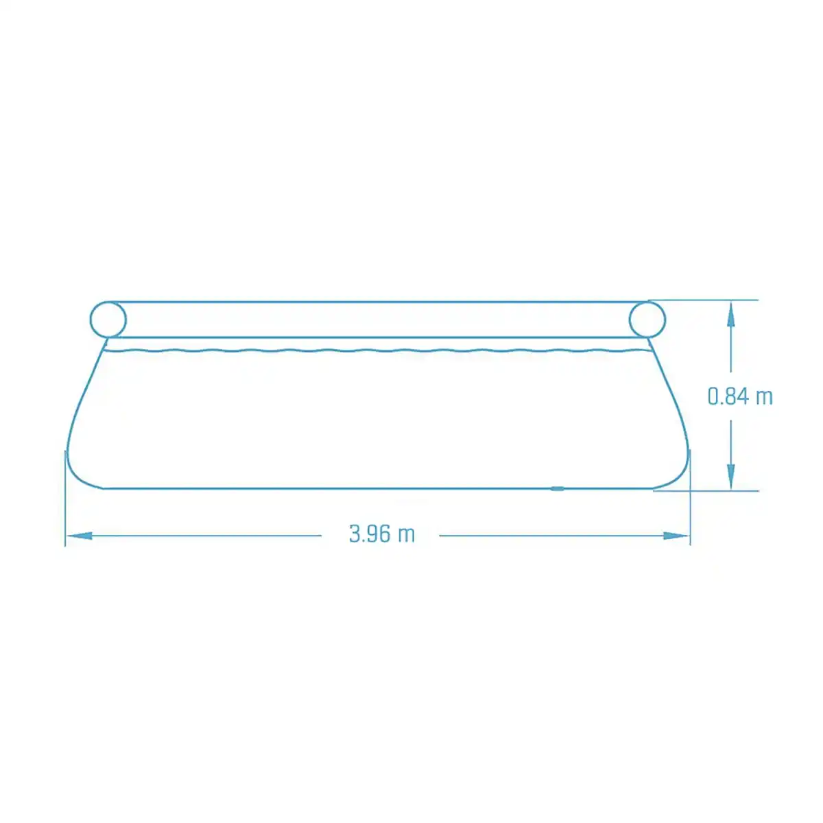 Bild 4 von Bestway Fast Set Aufstellpool-Set Ø 396 cm x 84 cm Rund Schiefergrau