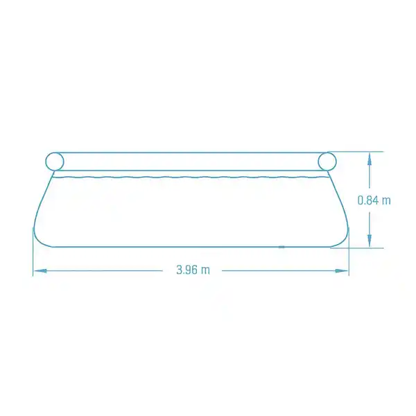 Bild 4 von Bestway Fast Set Aufstellpool-Set Ø 396 cm x 84 cm Rund Schiefergrau