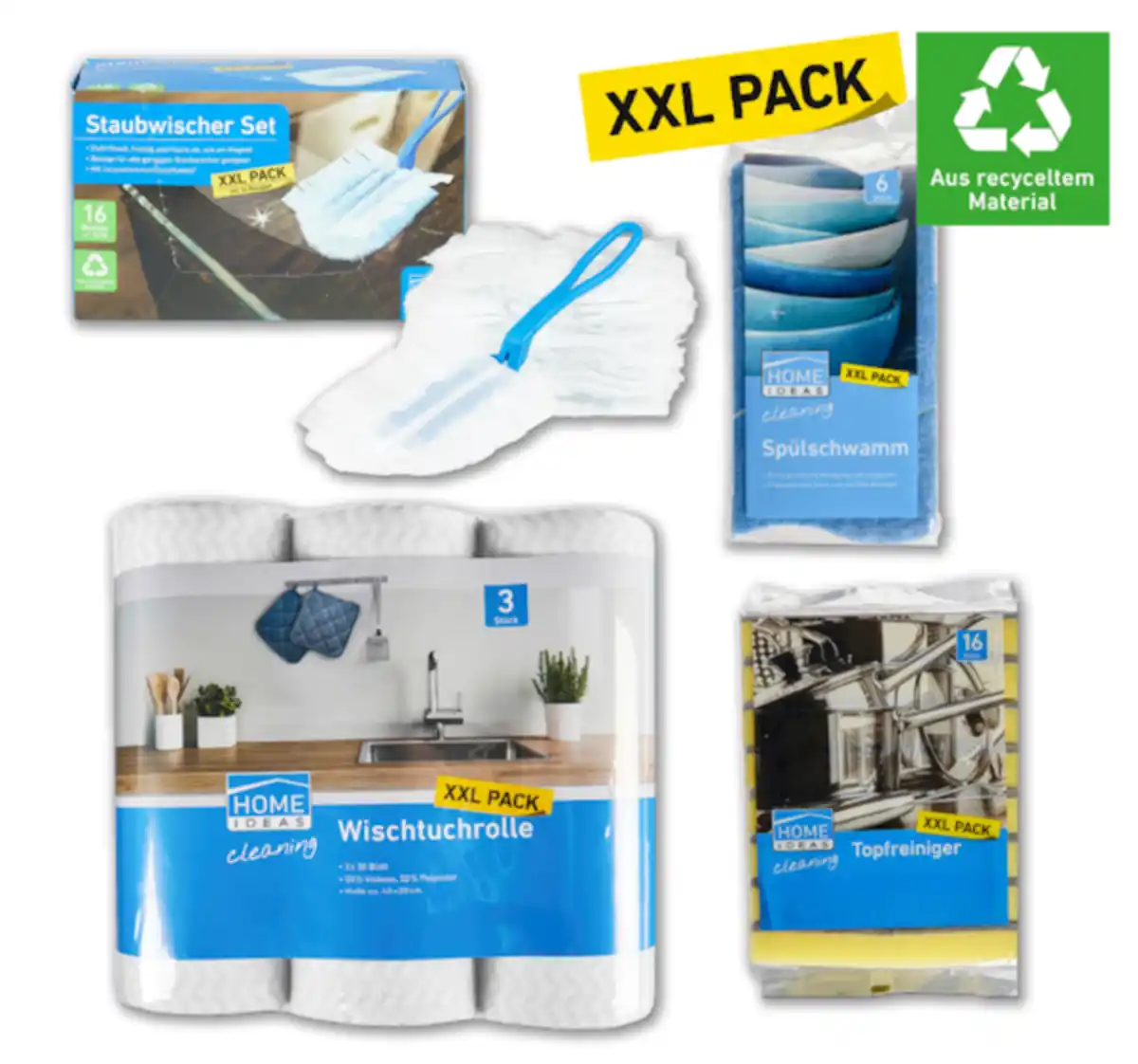 Bild 1 von HOME IDEAS CLEANING Reinigungshelfer in XXL-Packung*