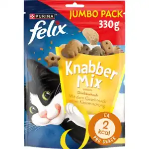 Felix Knabbermix Jumbo Pack 330g Dreikäsehoch