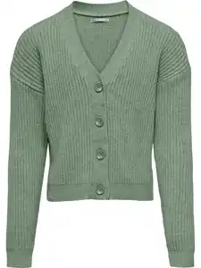 Kids Only KOGMANDY L/S SHORT BOXY Cardigan Grün