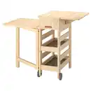 Bild 1 von RESARÖ Klapptisch mit Aufbewahrung mobil, Kiefer