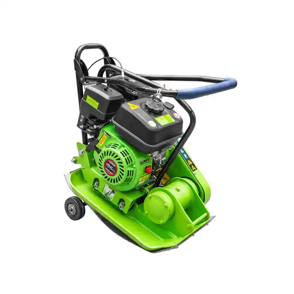 Bild 2 von Zipper Rüttelplatte ZI-RPE60 inkl. Gummiplatte und Fahrwerk 62 kg 4 kW