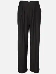 Damen Bundfaltenhose sommerlich Schwarz